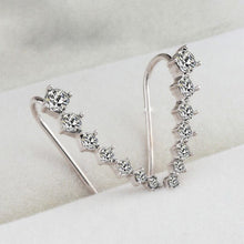 Charger l&#39;image dans la galerie, Clous d&#39;oreilles diamant sept étoiles