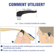 Charger l&#39;image dans la galerie, Crochet d&#39;oreille Antidérapant Confortable pour Lunettes