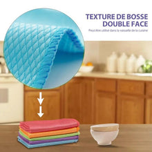 Charger l&#39;image dans la galerie, Chiffon de Nettoyage en Microfibre de Texture en Écailles de Poisson(5 PCs)
