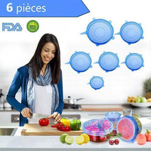 Charger l&#39;image dans la galerie, 6-Pieces Couvercles De Bol Silicone - ciaovie