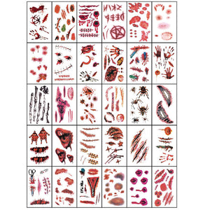 🎃Halloween tatouage temporaire maquillage farce🎃