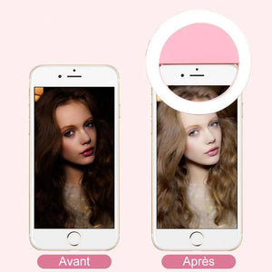 Anneau de Lumière LED Rechargeable Pour Selfie