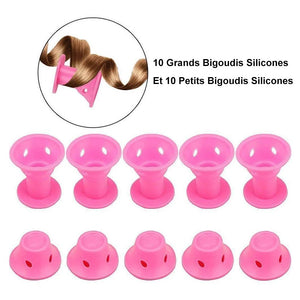 20 Pièces Bigoudis en Silicone - ciaovie