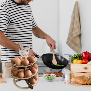 Support distributeur d'oeufs amusant