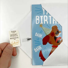Charger l&#39;image dans la galerie, 🐶🔊CARTE DE VŒUX - ABOIEMENT ANNIVERSAIRE