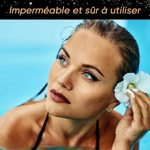 Autocollants imperméables et réutilisables pour eye-liner et cils