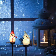 Charger l&#39;image dans la galerie, Lampe solaire bonhomme de neige super mignonne