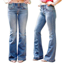 Charger l&#39;image dans la galerie, Ciaovie™ Femmes Mode Taille Haute Jeans Évasé - ciaovie