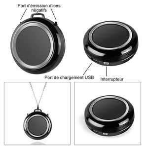 Mini-Collier Purificateur d'air Portable USB