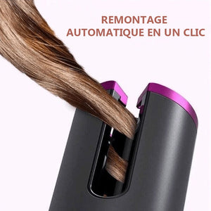 Fer à friser à rotation automatique sans fil