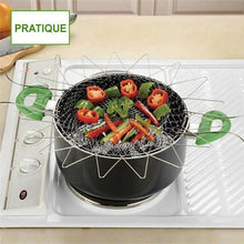 Charger l&#39;image dans la galerie, Friture Panier de Chef Pliable en Acier Inoxydable