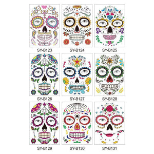 Halloween Farce Maquillage Tatouage Temporaire（10pcs）