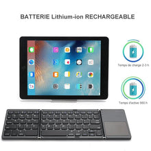 Charger l&#39;image dans la galerie, Clavier Pliable De Bluetooth Sans Fil