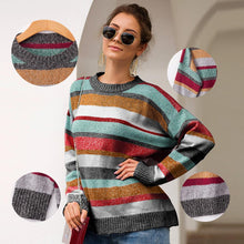 Charger l&#39;image dans la galerie, Ciaovie™ Pull Ras du Cou à Rayures Mode Automne pour Femmes - ciaovie