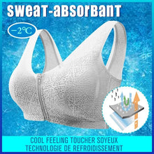 Charger l&#39;image dans la galerie, Soutien-Gorge Respirant avec Fermeture à glissière Devant - ciaovie