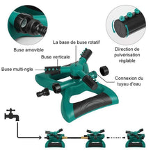 Charger l&#39;image dans la galerie, Arroseur Automatique pour Gazon Rotatif à 360° - ciaovie