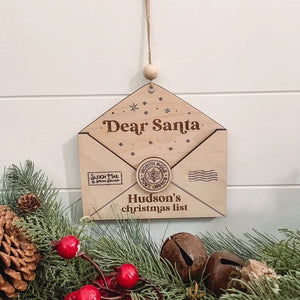 Ornement de Noël Lettre au Père Noël
