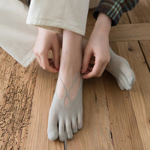Charger l&#39;image dans la galerie, Chaussettes croisées basses unies d&#39;été