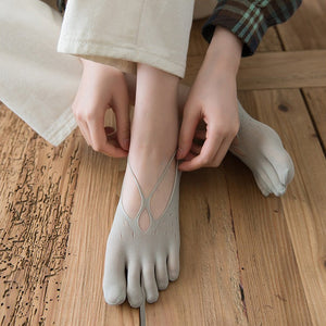 Chaussettes croisées basses unies d'été