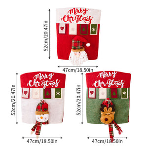 ⛄Housses de chaise de salle à manger décoratives🎅