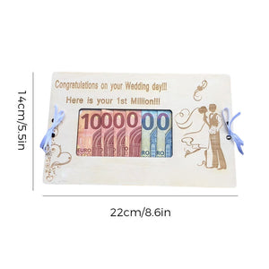 Mariage Anniversaire Boîte à monnaie en bois