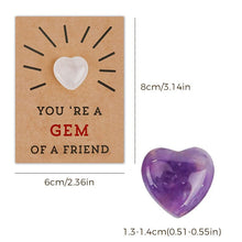 Charger l&#39;image dans la galerie, Paquet de 24 cartes de Saint-Valentin avec cristaux en forme de cœur