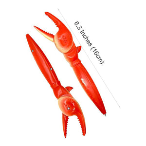 Stylo à bille à pince crabe mignon
