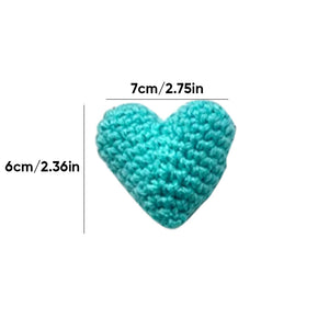 Petit cadeau en forme de coeur crocheté Pochettes