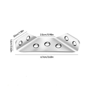 Connecteur d'angle de meuble universel en acier inoxydable (10 pièces)