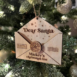 Ornement de Noël Lettre au Père Noël