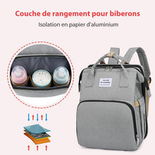 Charger l&#39;image dans la galerie, Sac à Dos à Couches Tout-En-Un Pour Bébé