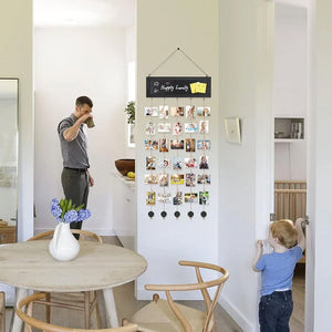Décoration photo murale en bois