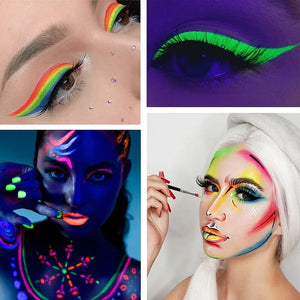 Palette de maquillage fluorescent soluble dans l'eau
