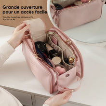 Charger l&#39;image dans la galerie, Sac à cosmétiques de grande capacité à trois couches