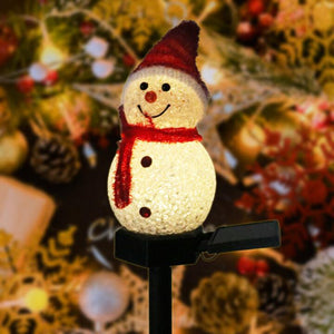 Lampe solaire bonhomme de neige super mignonne