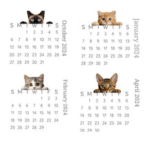 Charger l&#39;image dans la galerie, 🐱Calendrier de bureau 2024 avec chat furtif