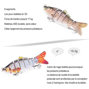 Bionique Multi-Articulé Appâts de Pêche