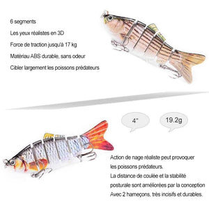 Bionique Multi-Articulé Appâts de Pêche
