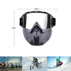 Ciaovie™ Lunettes de Motocross avec Masque Détachable - ciaovie