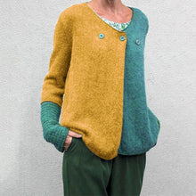 Charger l&#39;image dans la galerie, Pull en Tricot de Couleur Contrastée