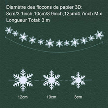 Charger l&#39;image dans la galerie, Ciaovie™ Décorations 3D en Flocon de Neige (6/12 pièces) - ciaovie