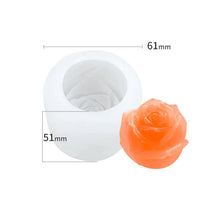 Charger l&#39;image dans la galerie, Moule à Glaçons en Forme de Rose en Silicone 3D