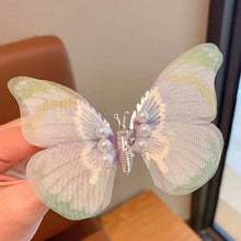 Charger l&#39;image dans la galerie, Pince à cheveux de papillon de couleur dégradée