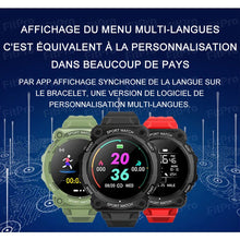 Charger l&#39;image dans la galerie, Bracelet intelligent de podomètre de sport de contrôle tactile étanche d&#39;écran de couleur