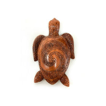 Charger l&#39;image dans la galerie, Sculpture sur bois tortue hawaïenne
