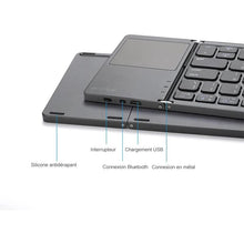 Charger l&#39;image dans la galerie, Clavier Pliable De Bluetooth Sans Fil