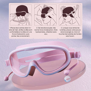 Lunettes de natation antibuée à large monture🥽