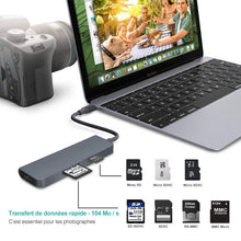Charger l&#39;image dans la galerie, Concentrateur d&#39;extension HUB 7-en-1 - ciaovie