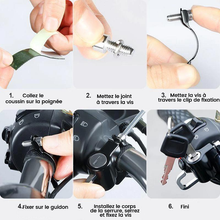 Charger l&#39;image dans la galerie, Serrure de sécurité multifonctionnelle pour casque de moto