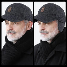 Charger l&#39;image dans la galerie, Casquette de baseball d&#39;hiver avec cache-oreilles